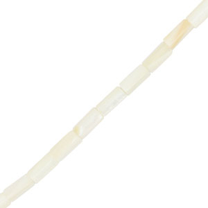 Perle Muschel Tube Off white
