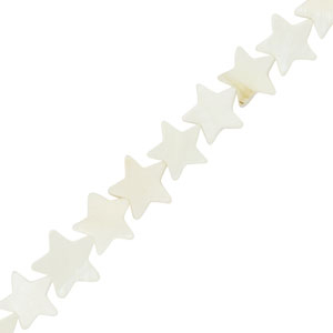 Perle Muschel Star Off white