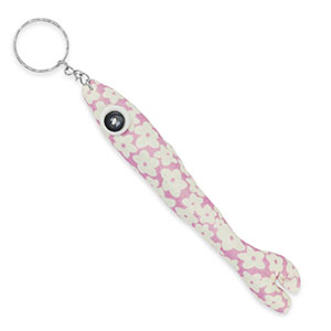 Schl&uuml;sselanh&auml;nger Fisch 17.5cm Off white-lilac