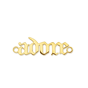 Anh&auml;nger aus Stainless Steel - Rostfreiem Stahl Zwischenst&uuml;ck ''adore'' Gold