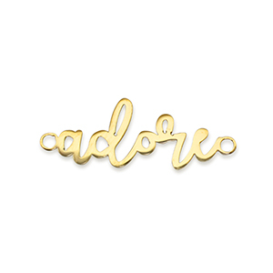 Anh&auml;nger aus Stainless Steel - Rostfreiem Stahl Zwischenst&uuml;ck ''adore'' Gold
