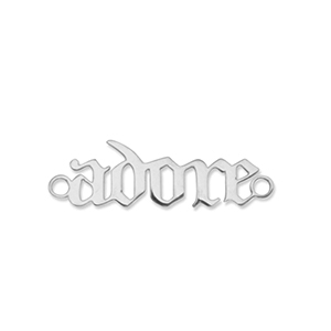 Anh&auml;nger aus Stainless Steel - Rostfreiem Stahl Zwischenst&uuml;ck ''adore'' Silver