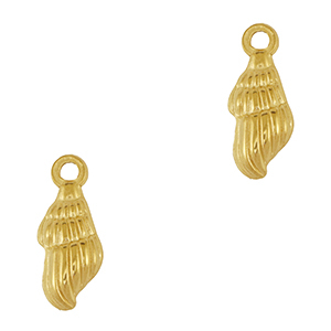 Anh&auml;nger aus Stainless Steel - Rostfreiem Stahl Shell Gold