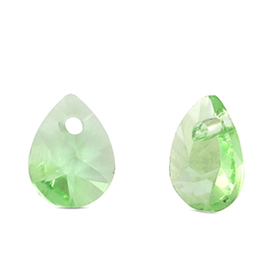 Anh&auml;nger aus Kristallglas drop Light green