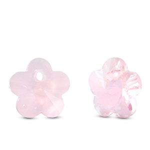 Anh&auml;nger aus Kristallglas Flower Light pink