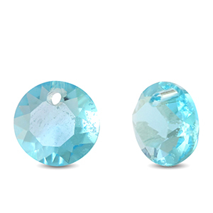 Anh&auml;nger aus Kristallglas Round Aqua