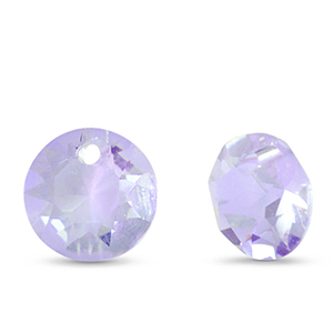 Anh&auml;nger aus Kristallglas Round Light purple
