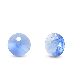 Anh&auml;nger aus Kristallglas Round Sapphire blue