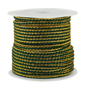 Trendy Kordel geflochten 2.3mm Green-gold