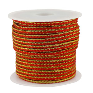 Trendy Kordel geflochten 2.3mm Red-gold