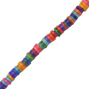 Perle Muschel Disc Multicolor
