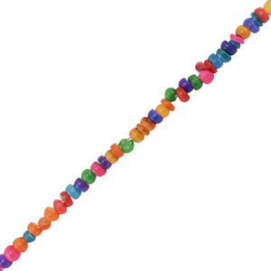 Perlmuttperlen Disc Multicolor
