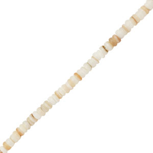 Perle Muschel Disc White-sand brown