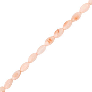 Perle Muschel Oval Pink-sand brown