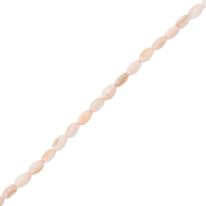 Perle Muschel Oval Pink-sand brown