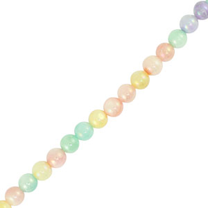 Perle Muschel Round Pastel multicolor