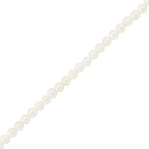 Perle Muschel Round White