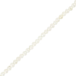 Perle Muschel Round White