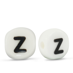 Keramik Buchstaben Z White-black