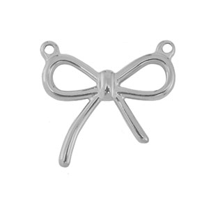 Anh&auml;nger aus Stainless Steel - Rostfreiem Stahl Bow Silver