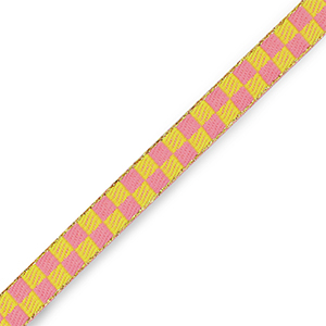 Schmucktextband Cubes Pink-green