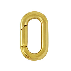 Zubeh&ouml;r aus Stainless Steel - Rostfreiem Stahl Karabiner Oval Gold