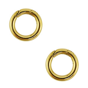 Zubeh&ouml;r aus Stainless Steel - Rostfreiem Stahl Karabiner Round Gold