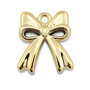 Anh&auml;nger Acryl Bow Gold