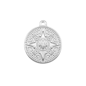 Anh&auml;nger aus Stainless Steel - Rostfreiem Stahl Compass Silver