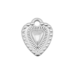 Anh&auml;nger aus Stainless Steel - Rostfreiem Stahl Heart Silver