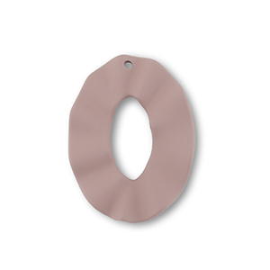 Anh&auml;nger Acryl Oval Taupe brown