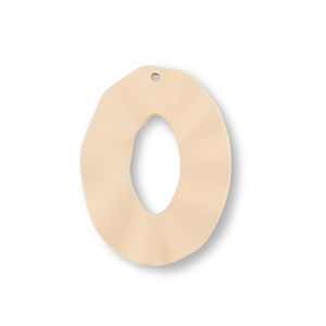 Anh&auml;nger Acryl Oval Dark beige
