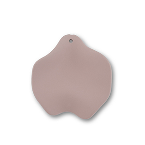 Anh&auml;nger Acryl Leaf Taupe brown