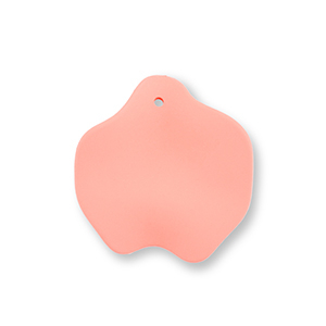 Anh&auml;nger Acryl Leaf Salmon pink