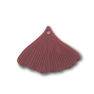 Anh&auml;nger Acryl Leaf Dark red-brown