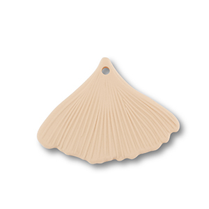 Anh&auml;nger Acryl Leaf Dark beige