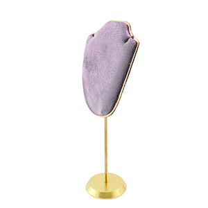 Schmuck Display B&uuml;ste f&uuml;r Ketten Lilac purple-gold