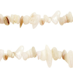 Perle Chips Steine Off white