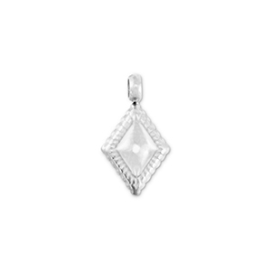 Anh&auml;nger aus Stainless Steel - Rostfreiem Stahl Rhombus Silver