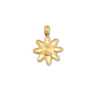 Anh&auml;nger aus Stainless Steel - Rostfreiem Stahl Flower Gold
