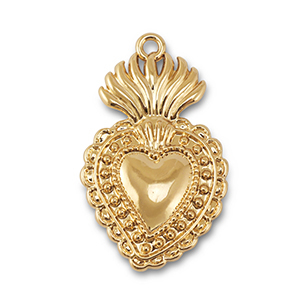 Anh&auml;nger Metall Heart Gold