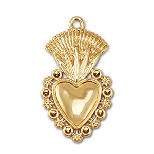 Anh&auml;nger Metall Heart Gold