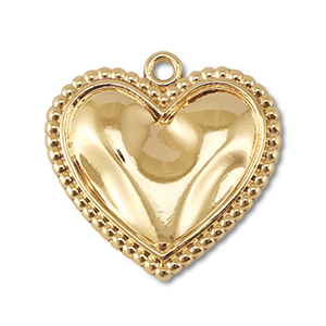 Anh&auml;nger Metall Heart Gold