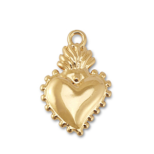 Anh&auml;nger Metall Heart Gold