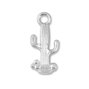 Anh&auml;nger Metall Caktus Silver