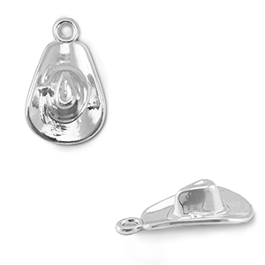 Anh&auml;nger Metall Cowboy Hat Silver