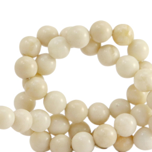 Perlen Naturstein Calcit und Marmor 8mm Beige