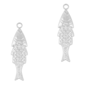 Anh&auml;nger aus Stainless Steel - Rostfreiem Fish Silver