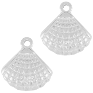Anh&auml;nger aus Stainless Steel - Rostfreiem Stahl Shell Silver