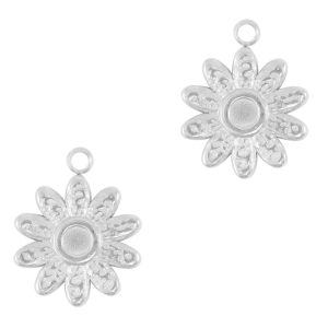 Anh&auml;nger aus Stainless Steel - Rostfreiem Stahl Sunflower Silver